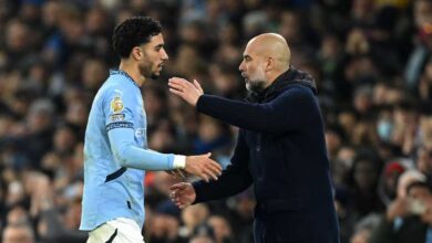 عمر مرموش - جوارديولا - مانشستر سيتي - الدوري الإنجليزي