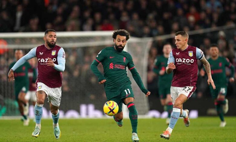 محمد صلاح - ليفربول - أستون فيلا - الدوري الإنجليزي