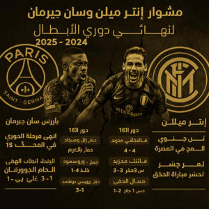 مشوار انتر ميلان وباريس سان جيرمان لنهائي دوري الأبطال
