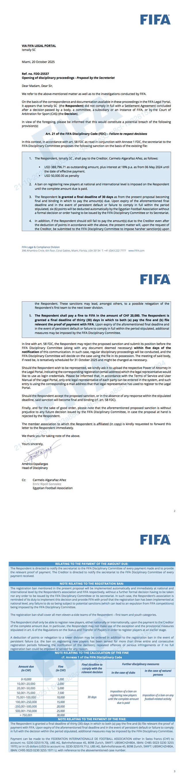 إيقاف الاسماعيلي